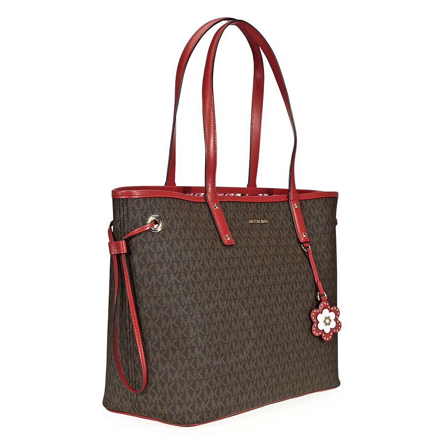 Michael Kors Carter Large Tote Brown Begonia Michael Kors Carter Large Tote Brown Begonia