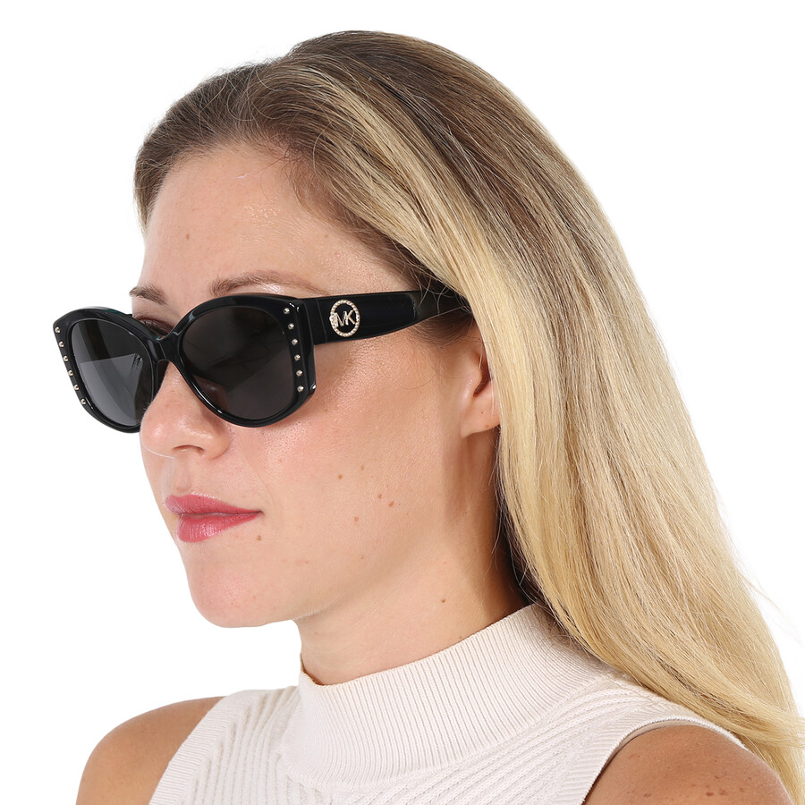 Michael Kors Charleston Dark Grey Cat Eye Ladies Sunglasses Mk2175u 300587 54 In Grey