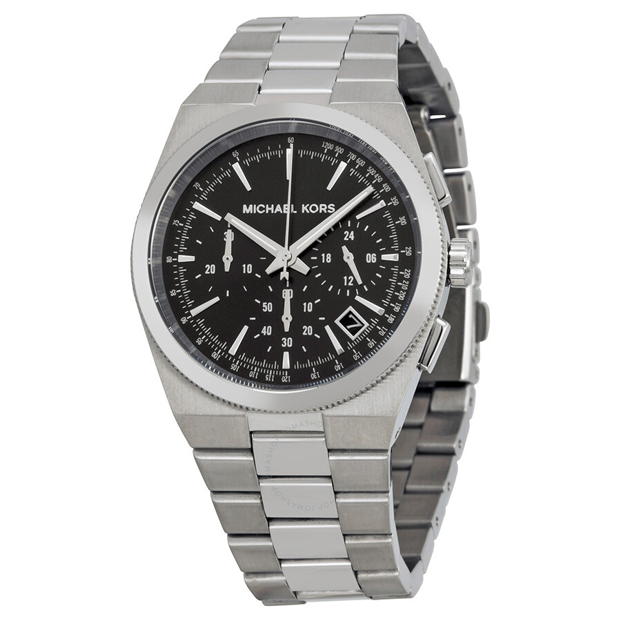 michael kors black stainless steel watch