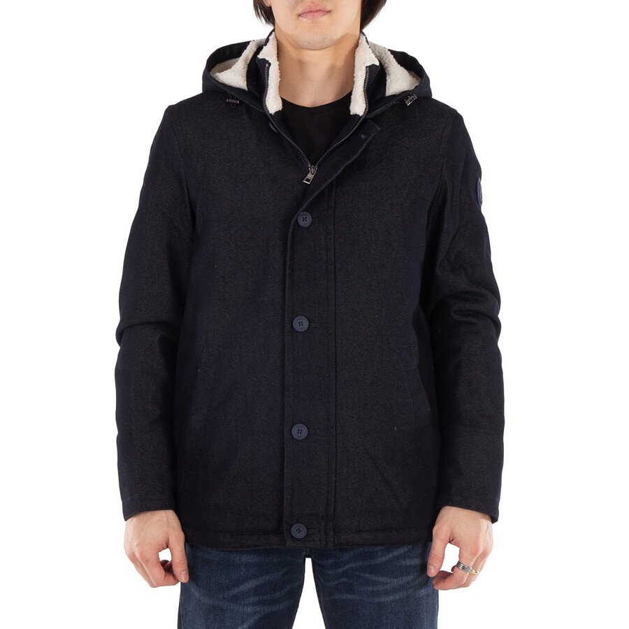 Classic Long Sleeve Hooded Jacket, Size Medium