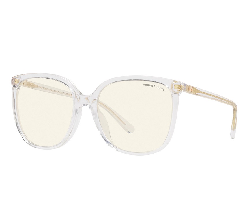 Michael Kors Clear Blue Light Square Ladies Sunglasses  display picture 1