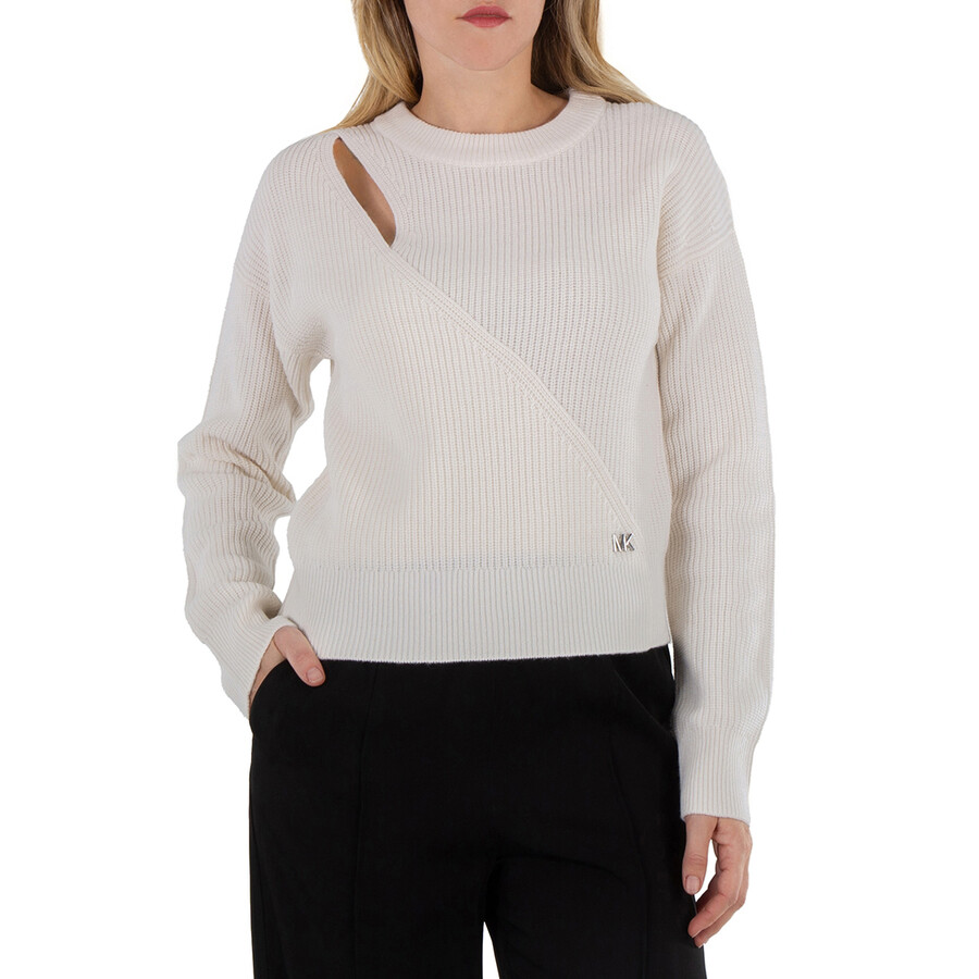 Detail Long Sleeve Cut Out Sweater