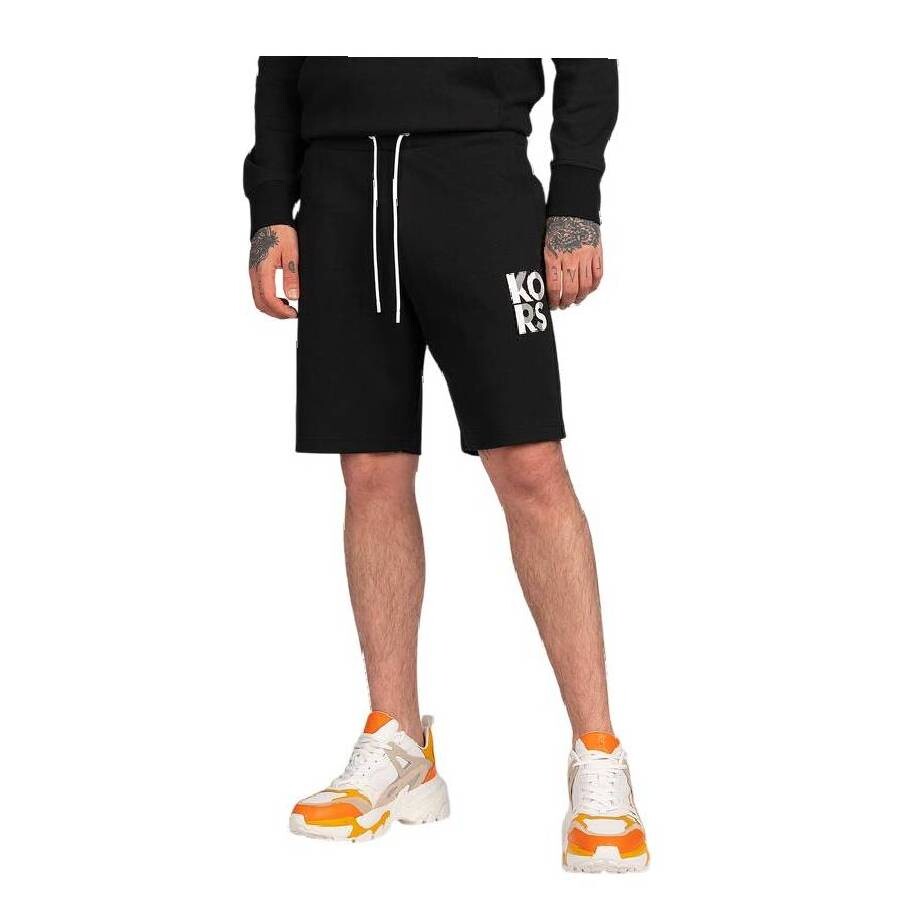 Michael Kors Transistor Logo-print Shorts In Black