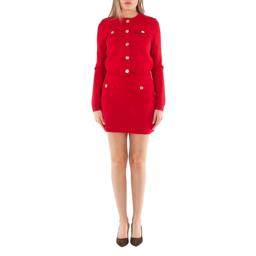 Michael Kors Embossed Logo Mini Skirt
