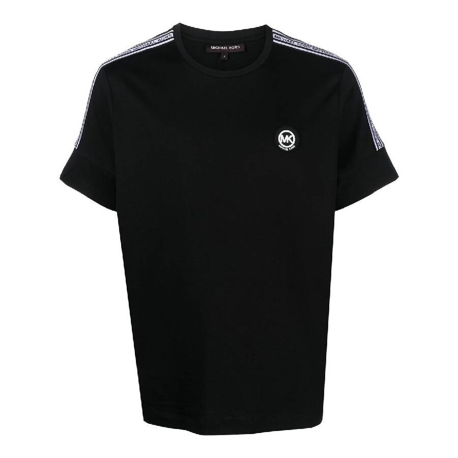 Michael Kors New Evergreen Logo Tee In Black