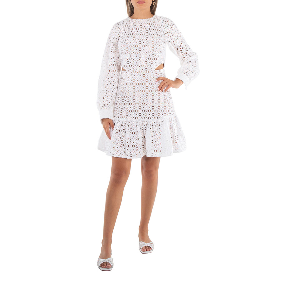 Eyelet Cut-Out Dress, Size 2