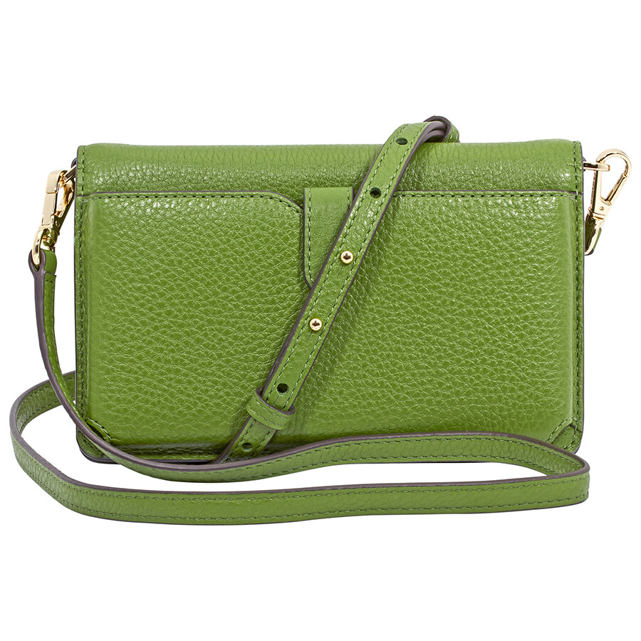 Michael Kors Floral Embellished Convertible Crossbody True Green