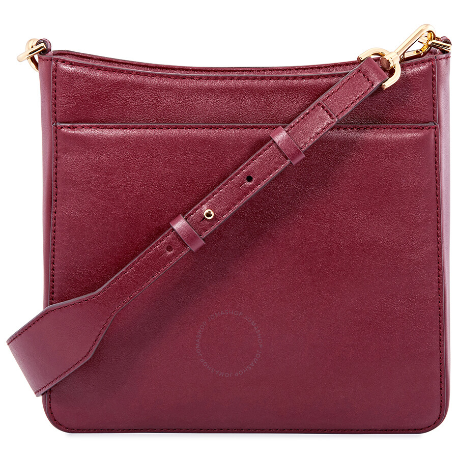Michael Kors Gloria Leather Messenger Bag Oxblood Michael Kors