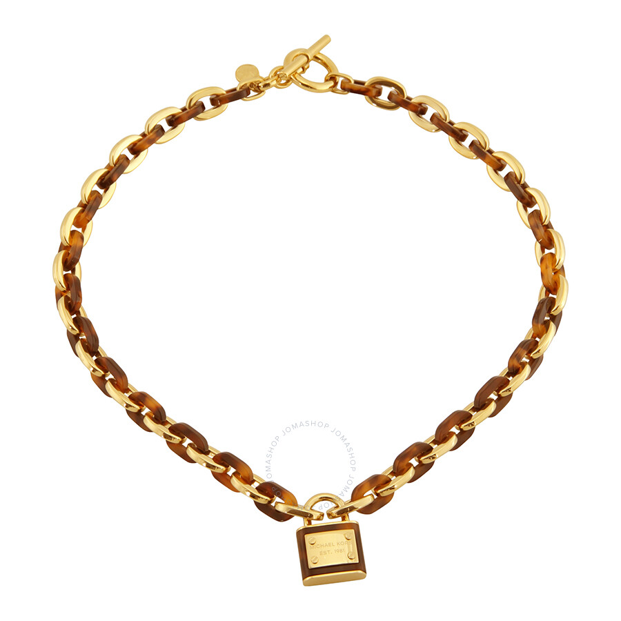 mk padlock necklace