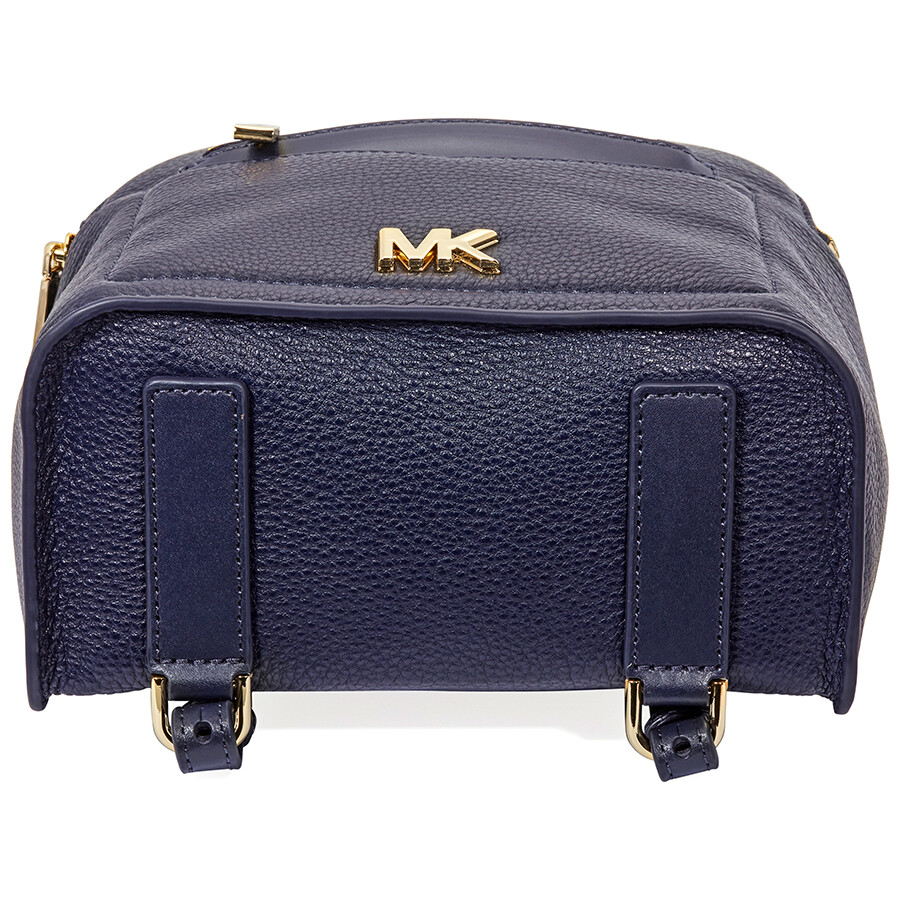Michael Kors Jessa Small Pebbled Leather Convertible Backpack Admiral