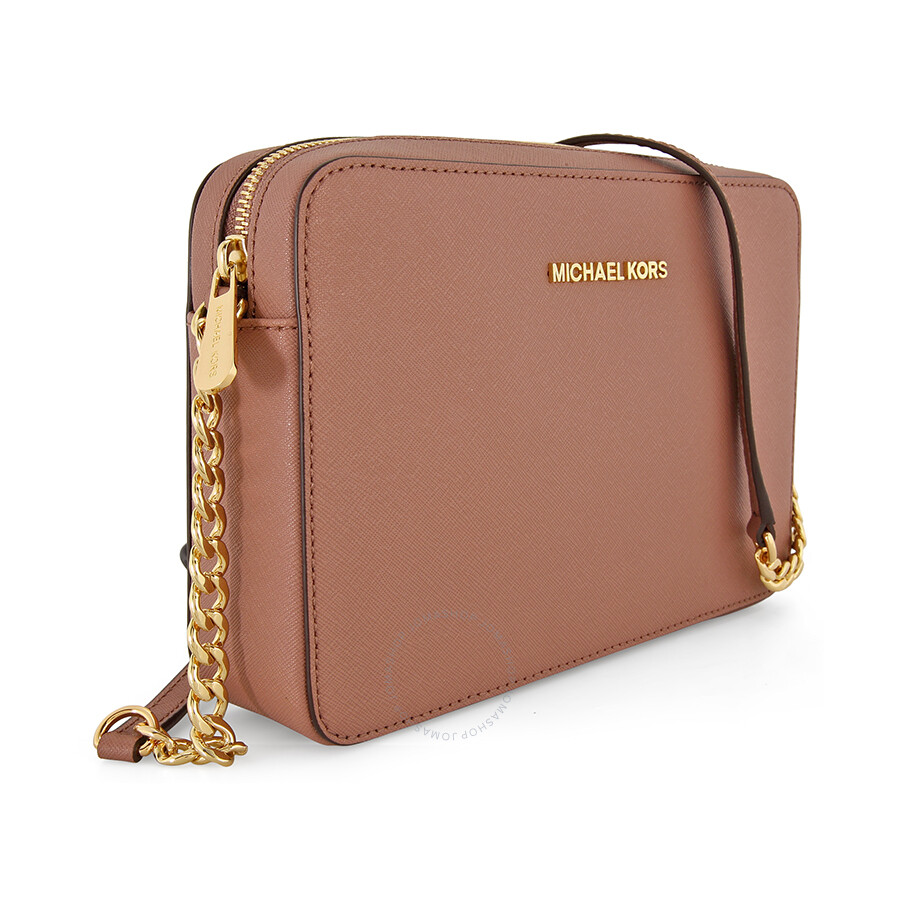 michael kors jet set crossbody tan