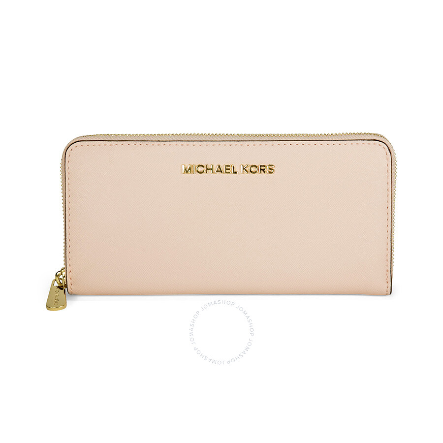 Michael Kors Jet Set Saffiano Leather Continental Wallet Blosson 32S3GTVE3L 888235866031 Handbags Jet Set Jomashop