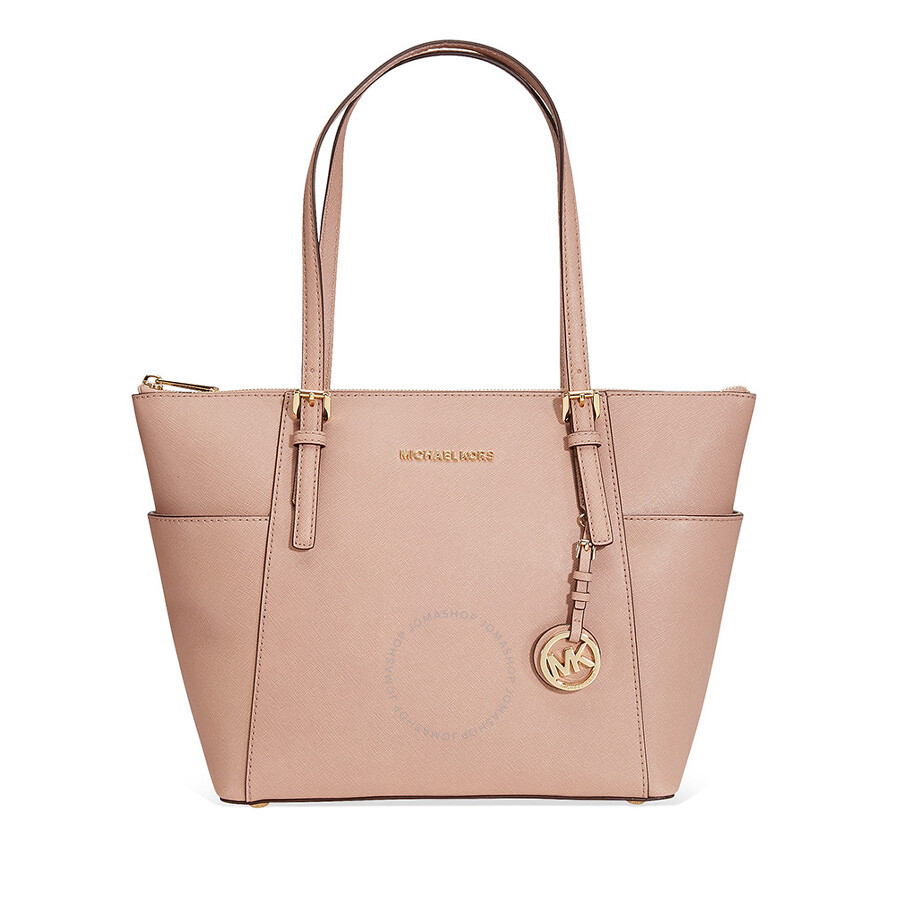 Michael Kors Jet Set Saffiano Leather Tote - Fawn 30F2GTTT8L-133 ...