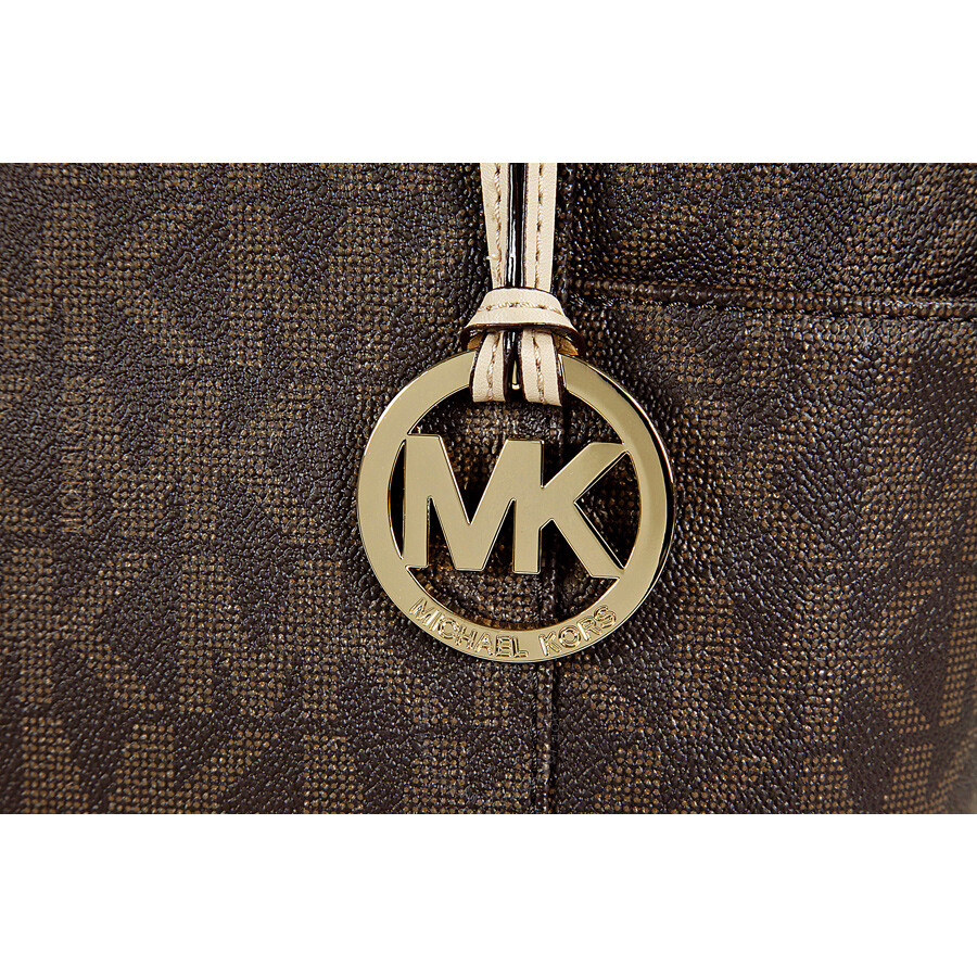 michael kors logo brown