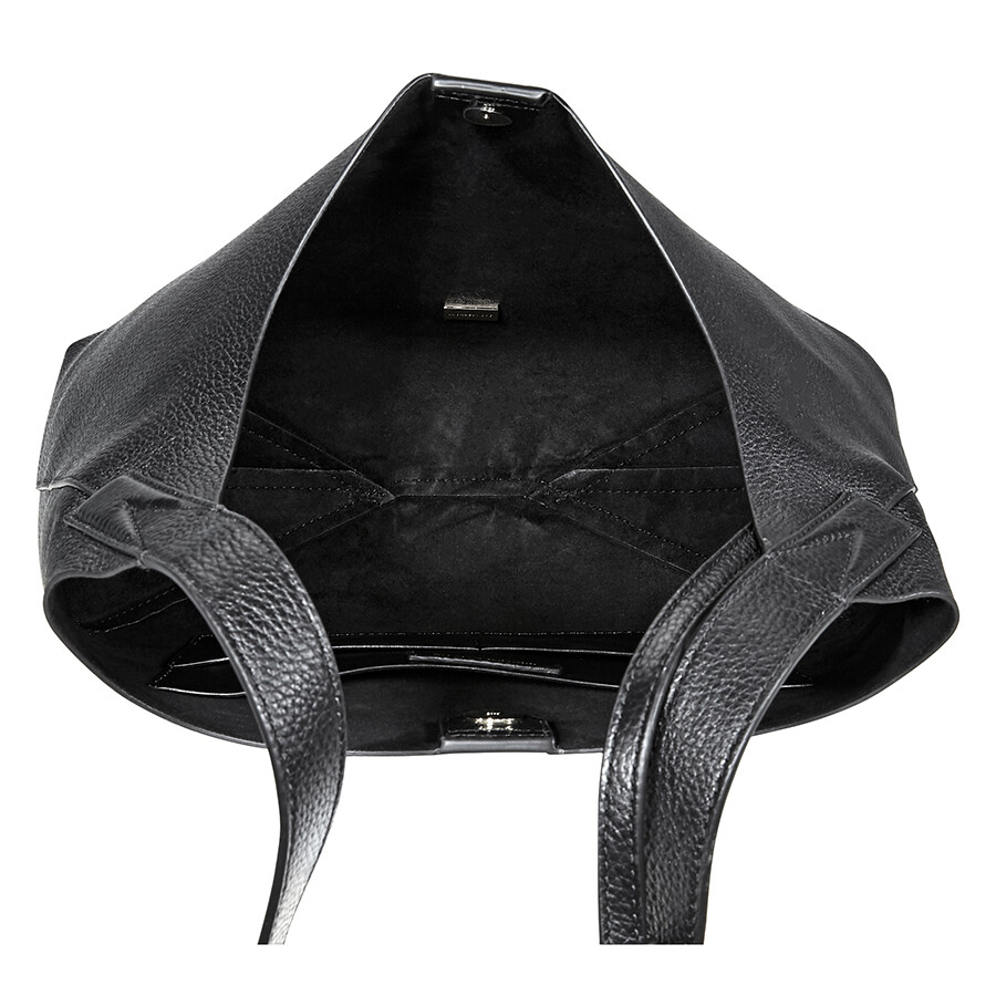 Michael Kors Junie Medium Leather Shoulder Bag Black Michael Kors