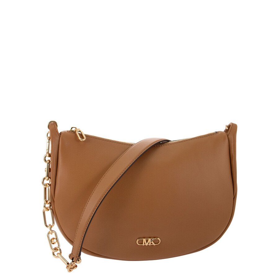 Michael Kors Kendall Leather Shoulder Bag In Brown