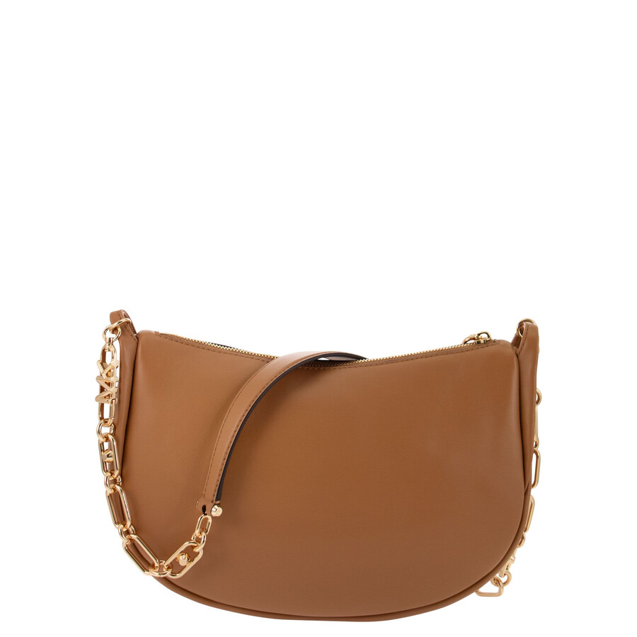 Michael Kors Kendall Leather Shoulder Bag In Brown