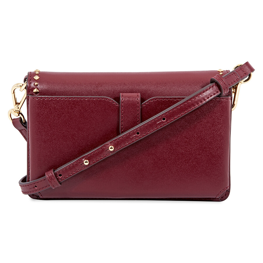Michael Kors Leather Phone CrossBody Bag Oxblood Michael Kors