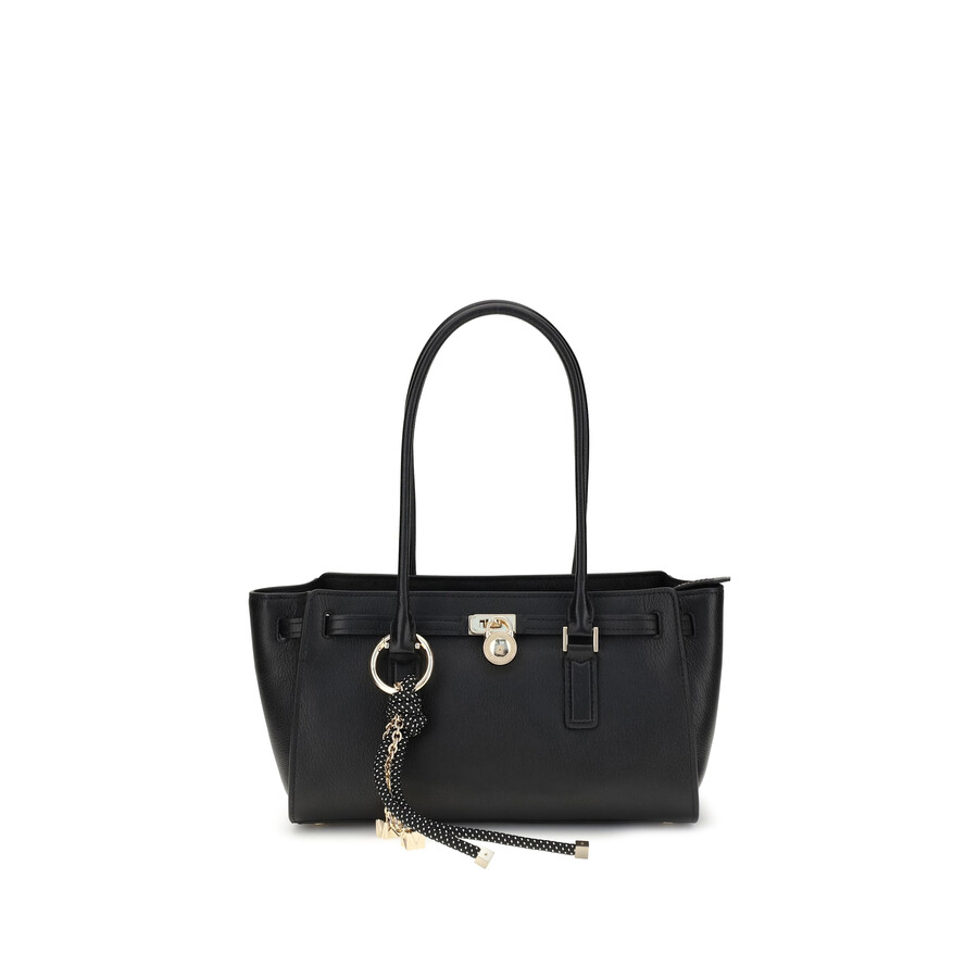 Michael Kors Leather Shoulder Bag In Black
