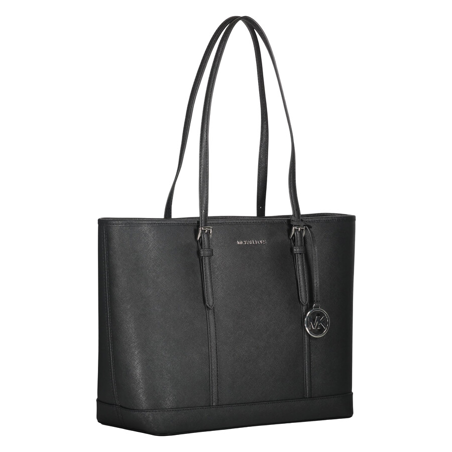 Michael Kors Large Jet Set Tote Bag In Black