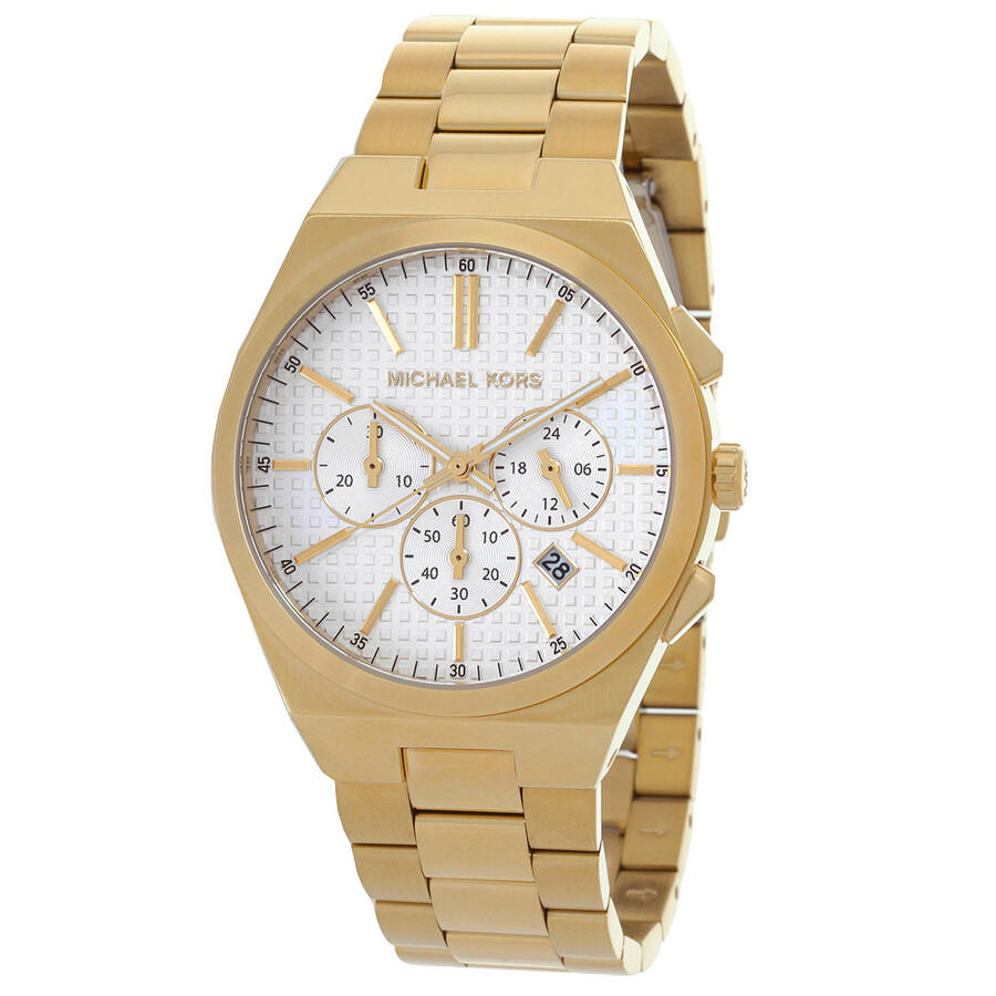 Michael Kors Lennox Chronograph Quartz White Dial Men's Watch