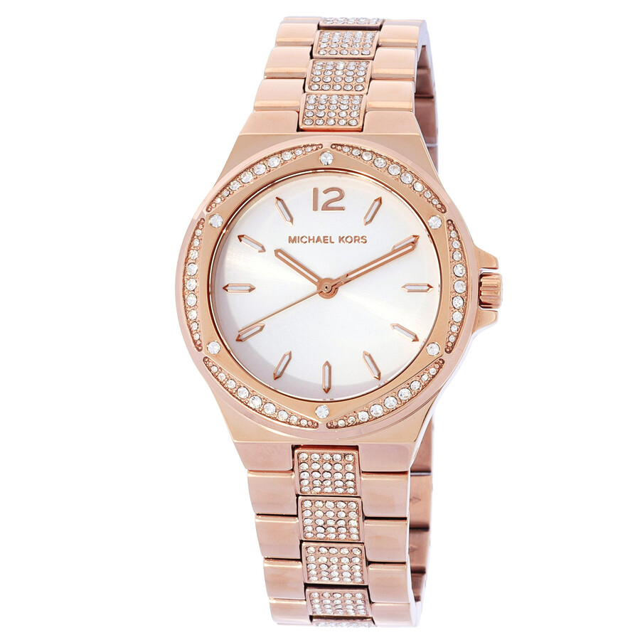 Michael Kors Lennox Quartz Crystal White Dial Ladies Watch MK7362  