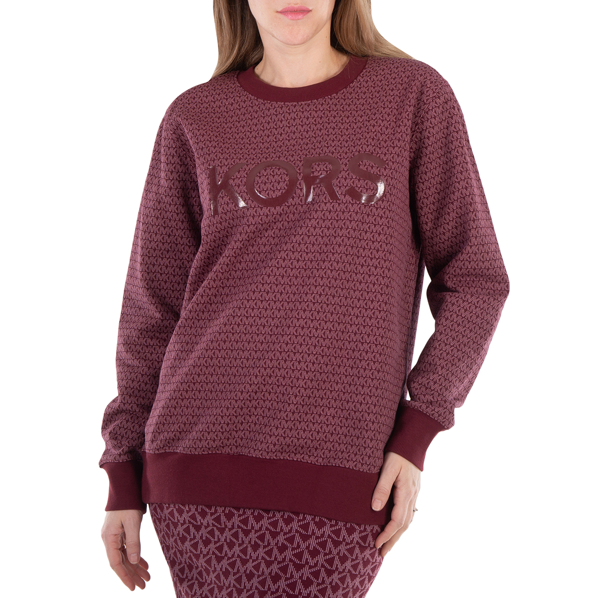 Michael Kors Women's Exclusive Plus Size Logo Sweatshirt White Size 3X