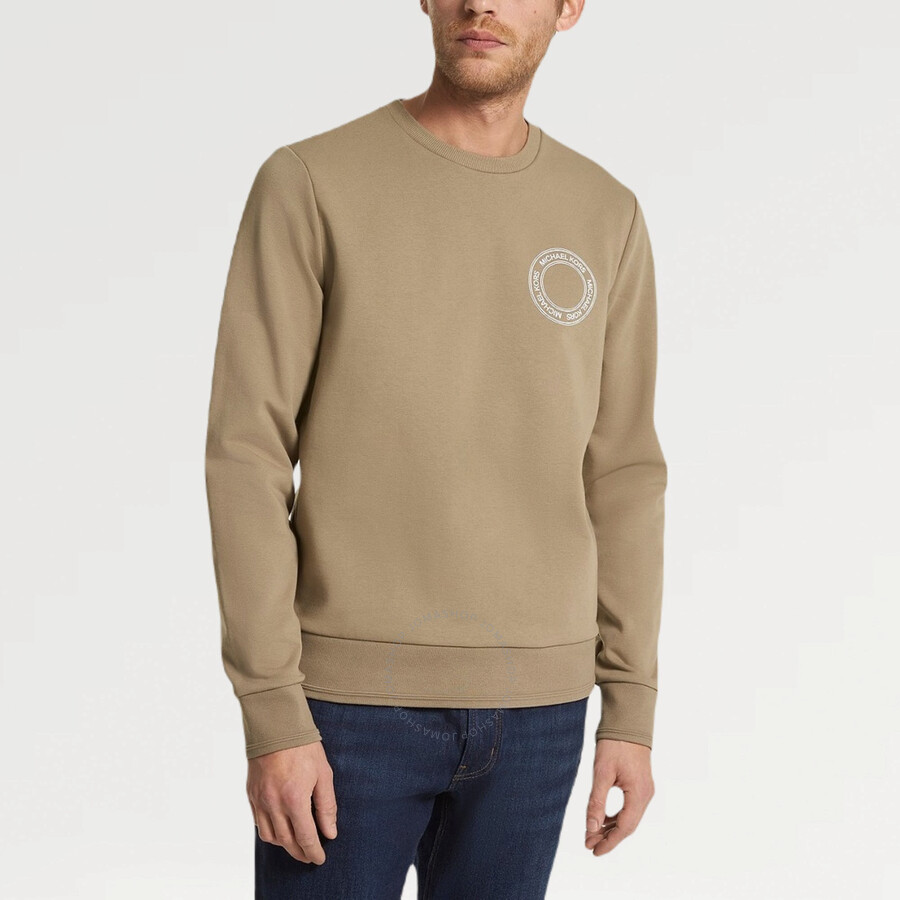 Michael Kors Logo French Terry Blend Sweatshirt In Green