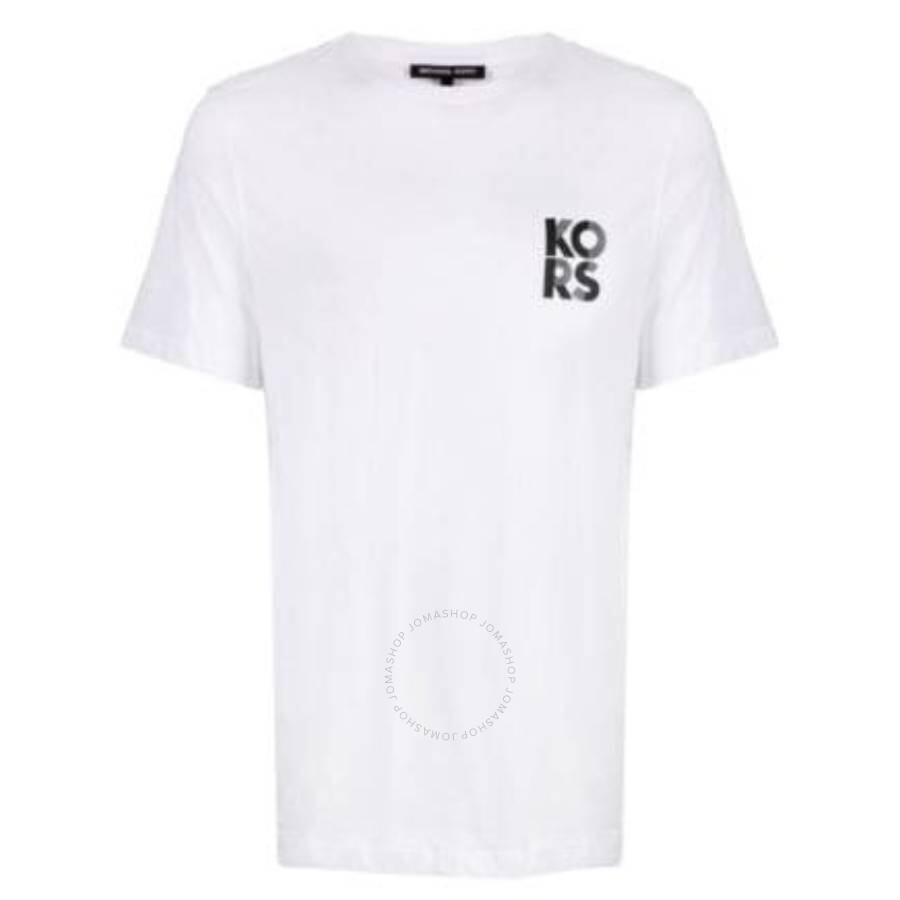 Michael Kors Logo Print Transistor T-shirt In White