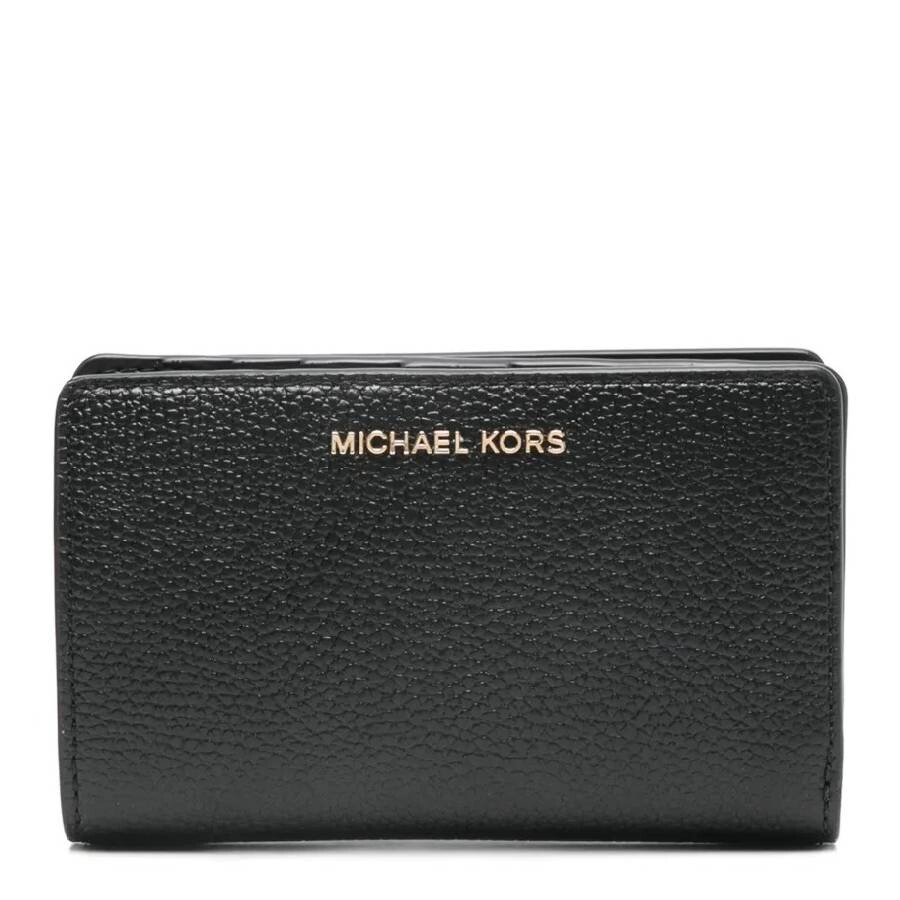 カードケース・名刺入れ Michael Kors PORTAFOGLIO IN PELLE (32R4G8ED6L 001BLACK) Michael Kors Logo-Plaque Leather Wallet 32R4G8ED6L-001