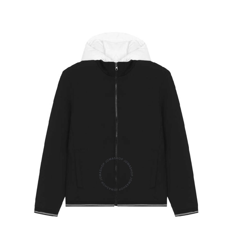Michael Kors Long Sleeve Hooded Jacket In Black