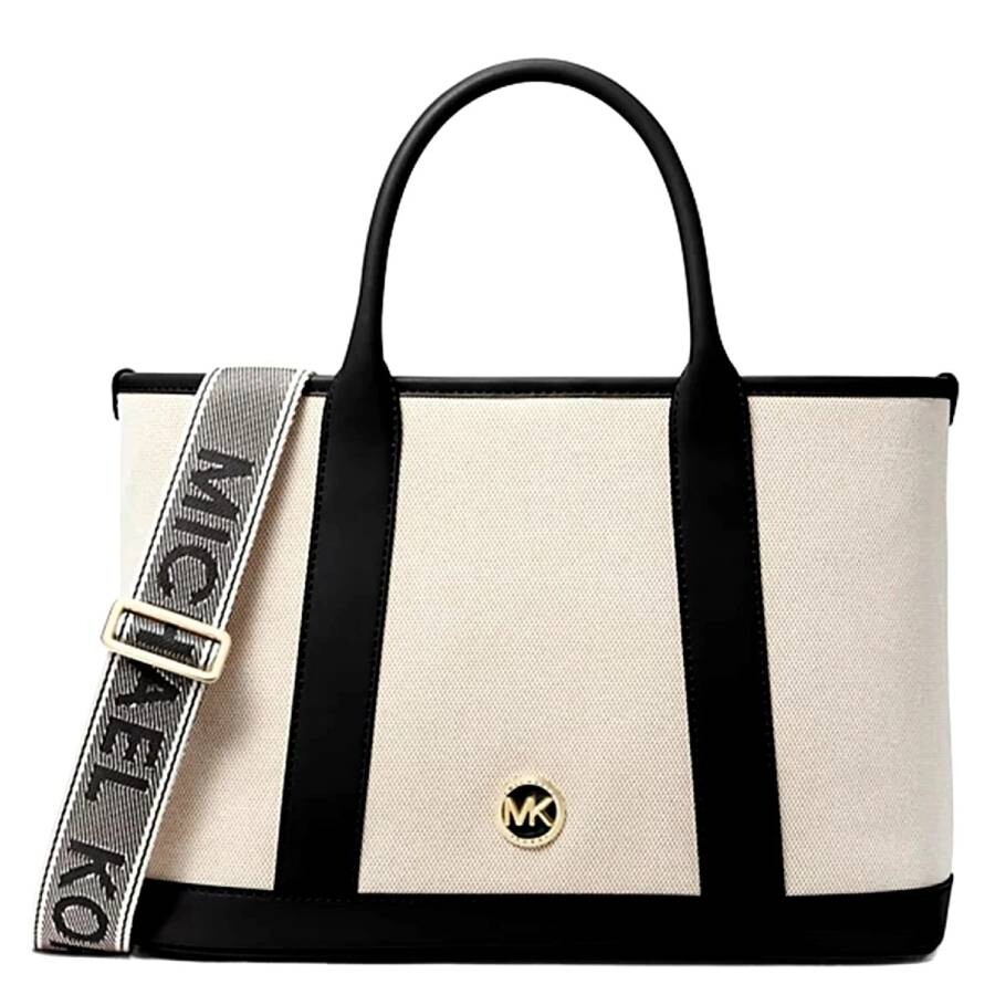 Michael Kors Luisa Medium Cotton Canvas Satchel