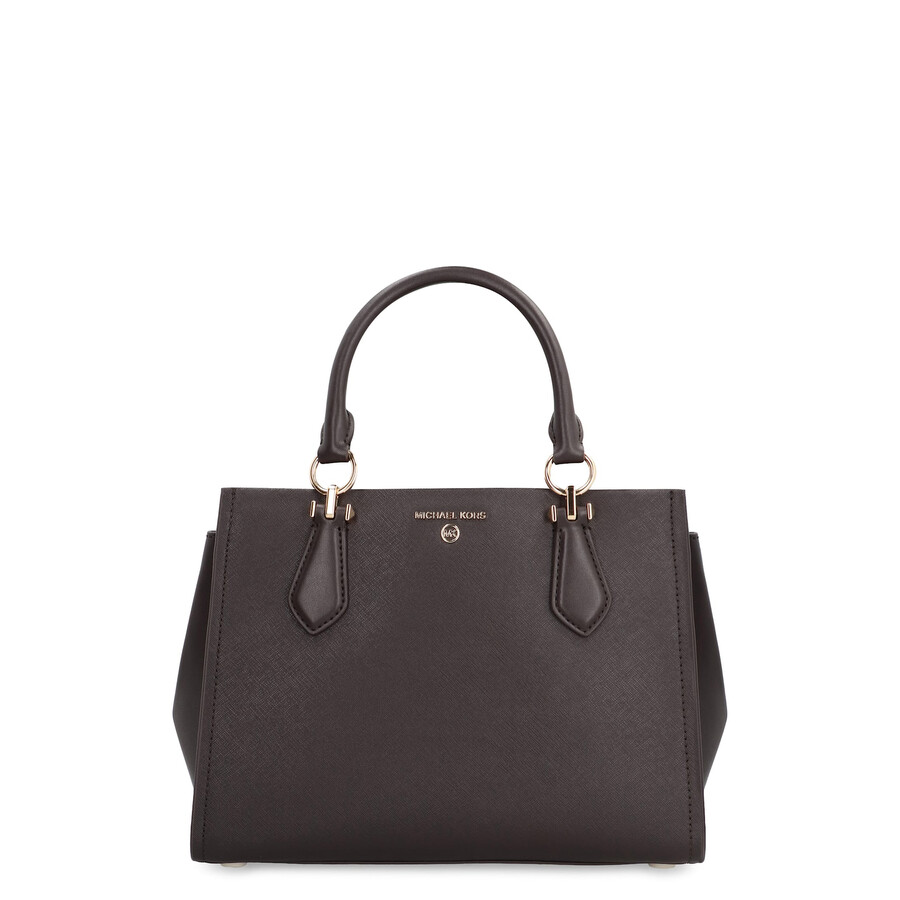 Michael Kors Marilyn Leather Handbag In Purple