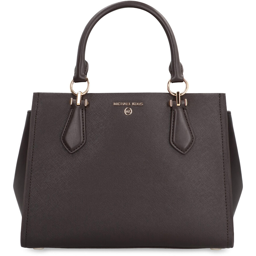 Michael Kors Marilyn Leather Handbag In Purple