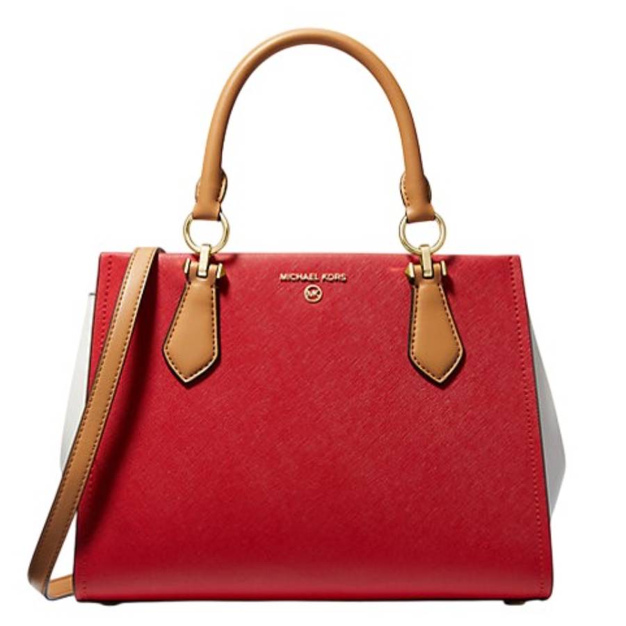 Best HD Pictures about  Marilyn Medium Saffiano Leather Satchel  with No AI Images