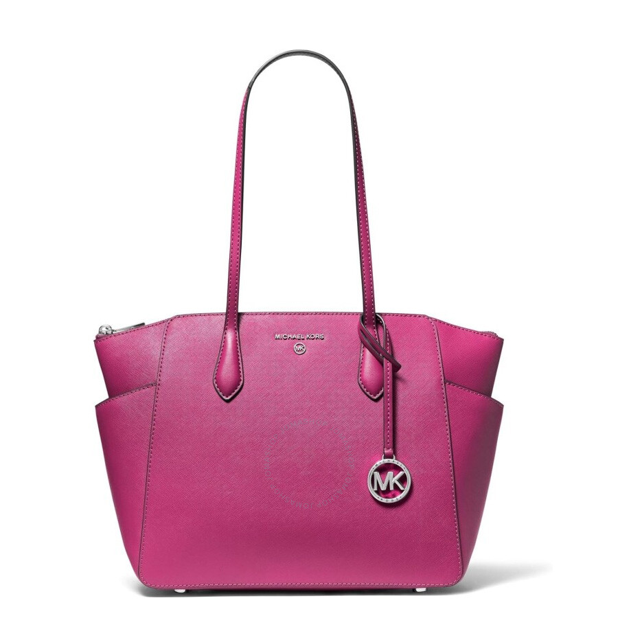 Michael Kors Marilyn Medium Saffiano Leather Tote Bag In Red