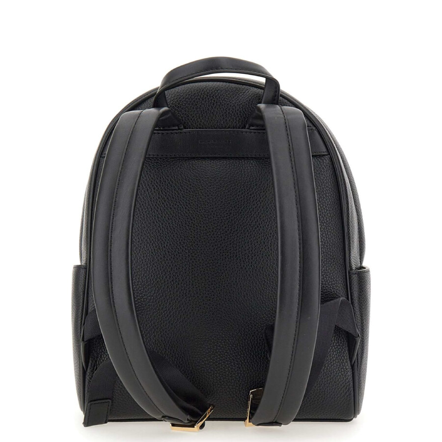 Michael Kors Medium Bex Leather Backpack In Black