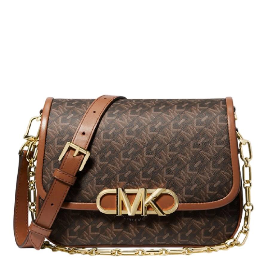 Michael Kors Medium Parker Messenger Bag In Brown
