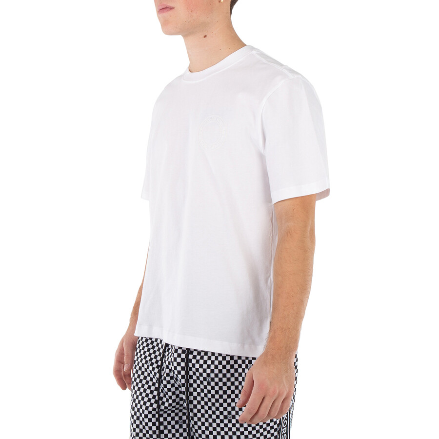 Michael Kors Mens Gingham Short Sleeve Button-down Shirt In White
