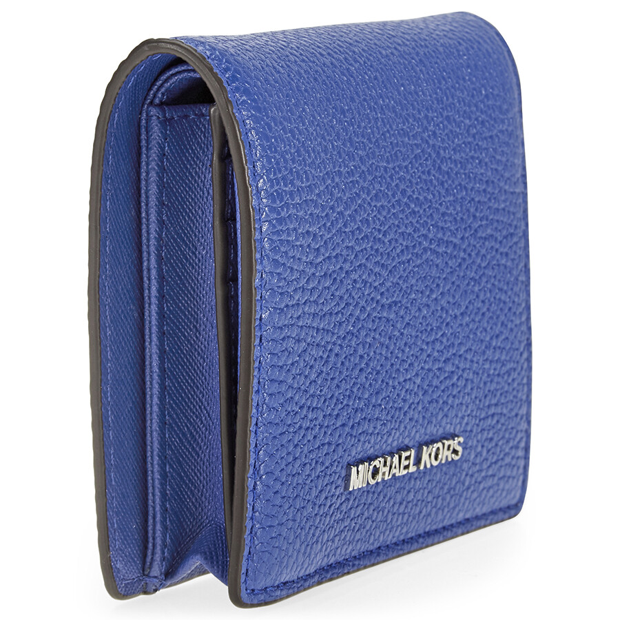 Michael Kors Mercer Flap Card Holder Electric Blue Mercer Michael Kors Handbags
