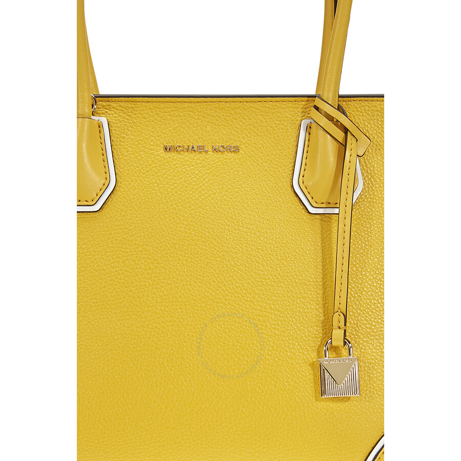 Michael Kors Mercer Gallery Medium Leather Tote Sunflower Michael Kors Mercer Gallery Medium Leather Tote Sunflower