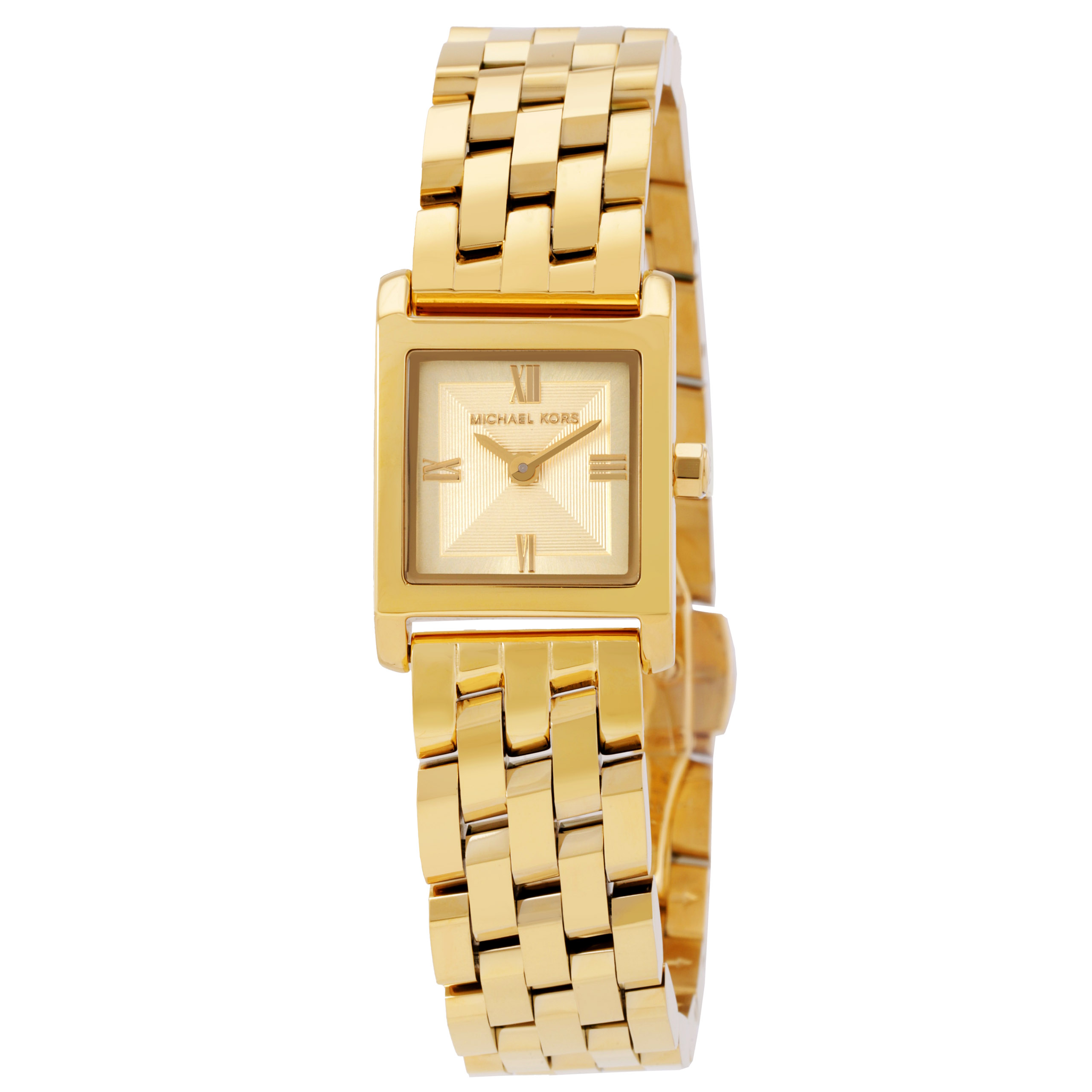 Michael Kors Micro Georgie Quartz Gold Dial Ladies Watch MK4931