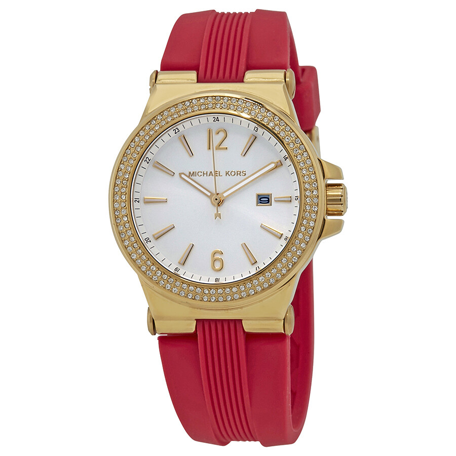 Michael Kors Mini Dylan White Sunray Dial Ladies Watch