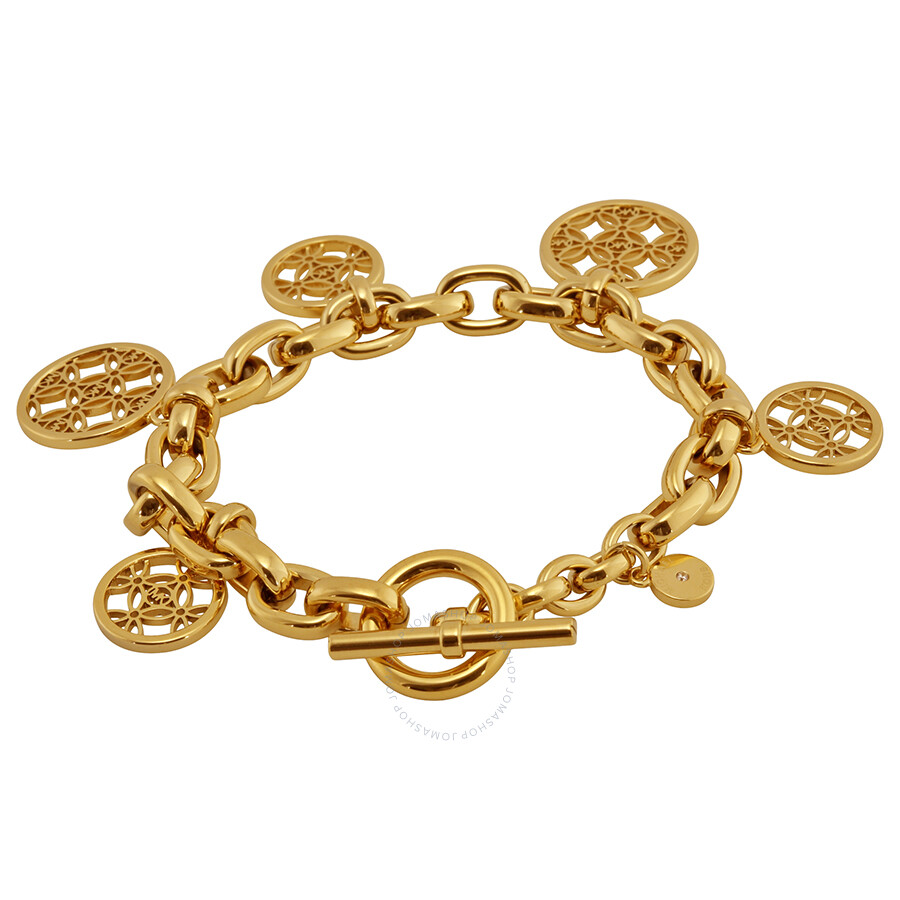 Michael Kors Open Monogram Disc Charm Bracelet Michael Kors Open Monogram Disc Charm Bracelet