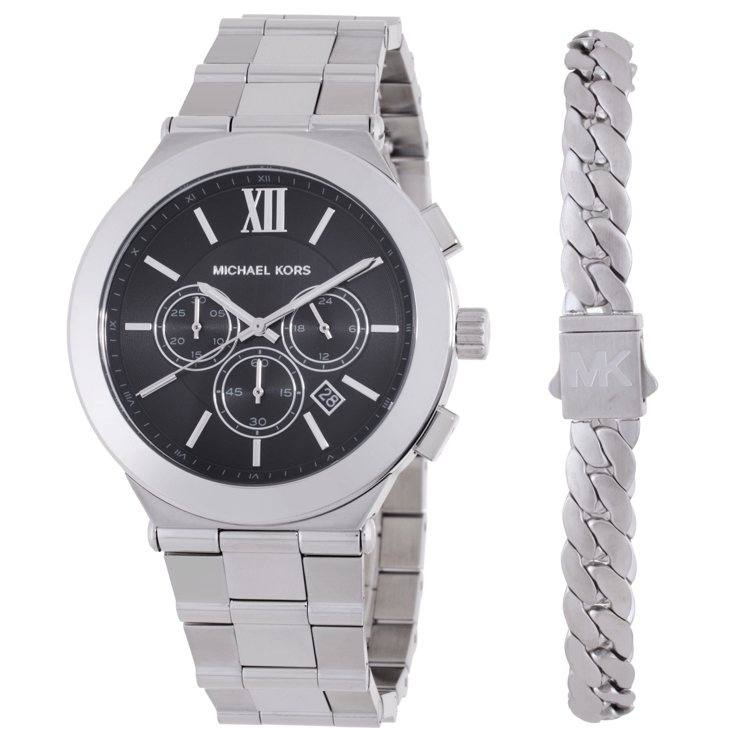 Michael Kors Oversized Billie Chronograph Quartz Men's Watch and Bracelet Gift Set MK9272SET