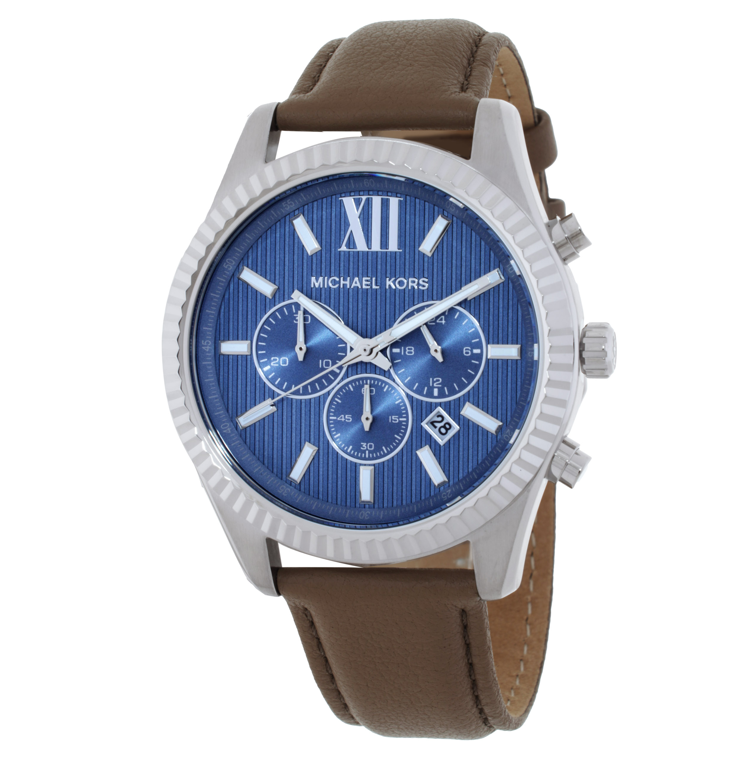 Michael Kors Oversized Lexington Chronograph Quartz Blue Dial Men's Watch MK9258