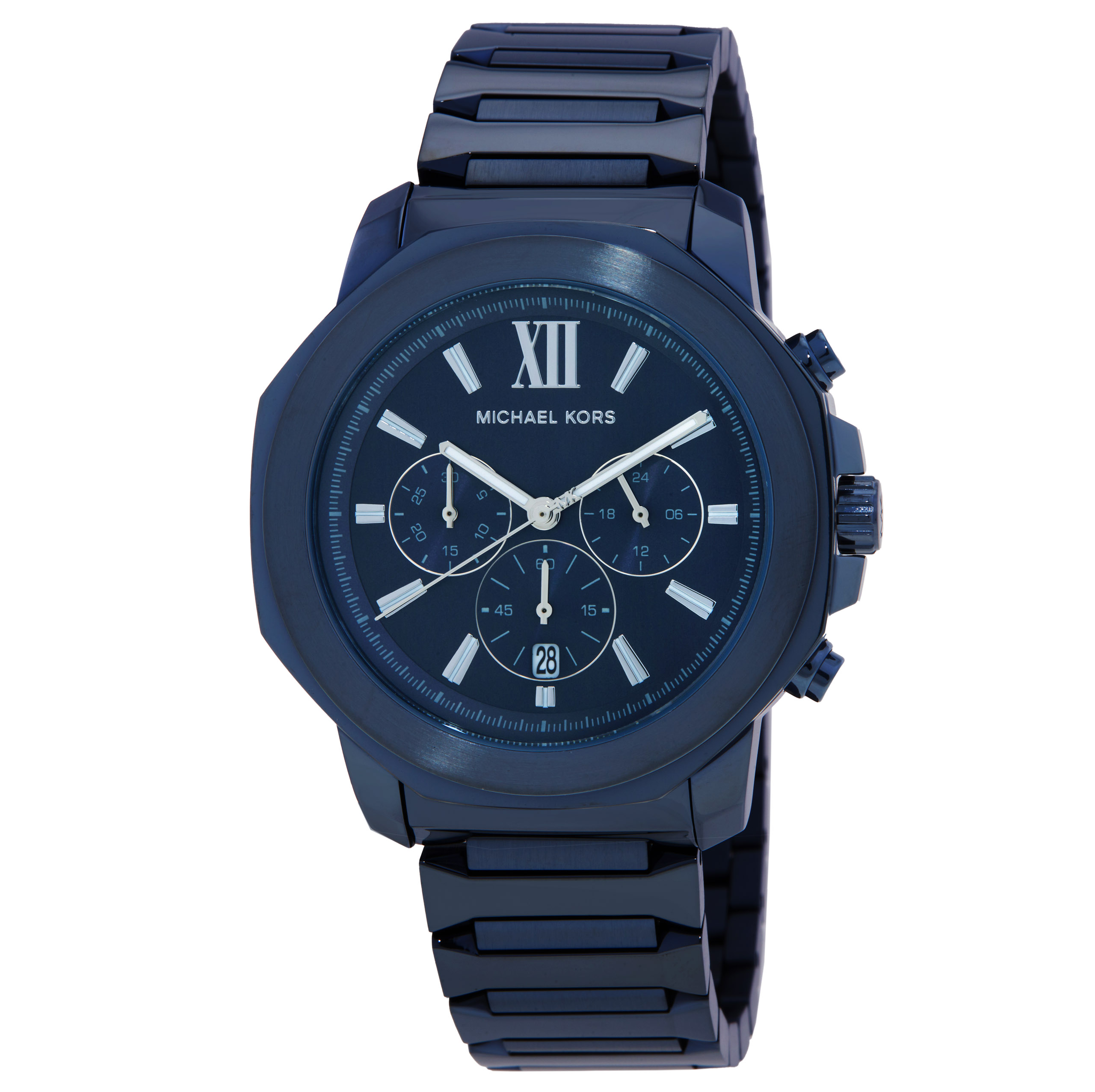 Michael Kors Oversized Prescott Chronograph Quartz Blue Dial Men's Watch MK9251