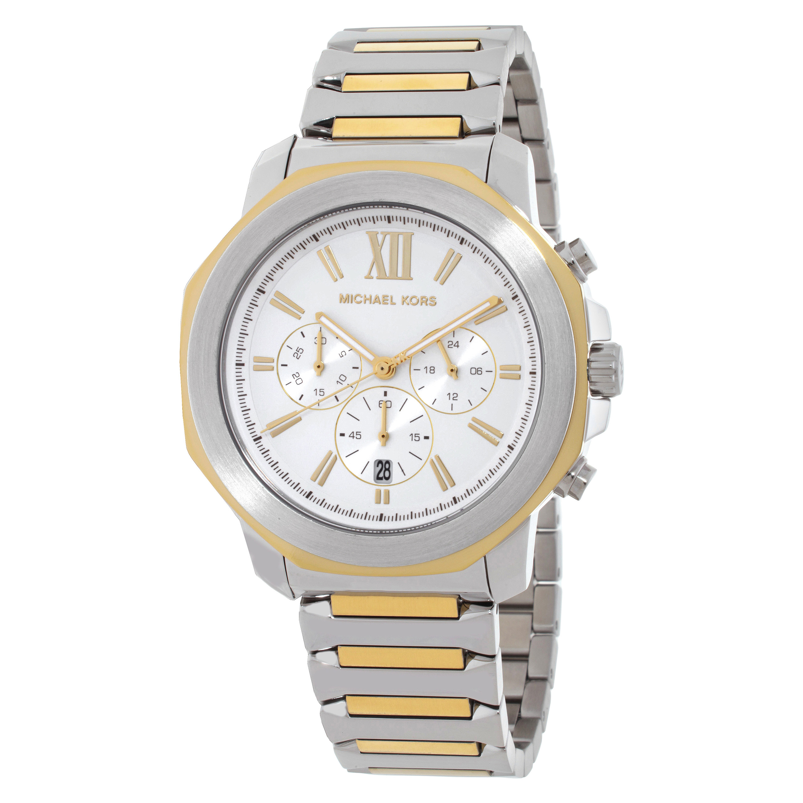 Michael Kors Oversized Prescott Chronograph Quartz White Dial Men's Watch MK9260