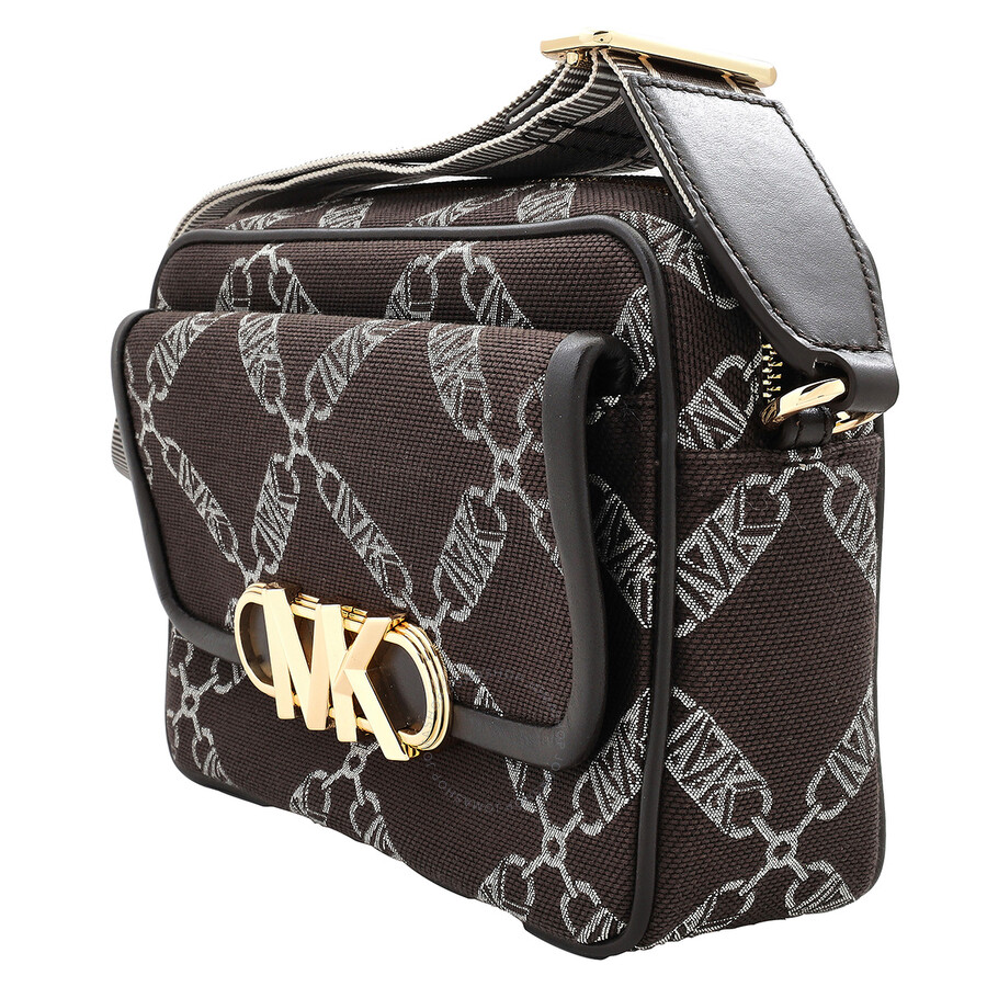 Michael Kors Parker Zipped Medium Empire Logo Crossbody Bag