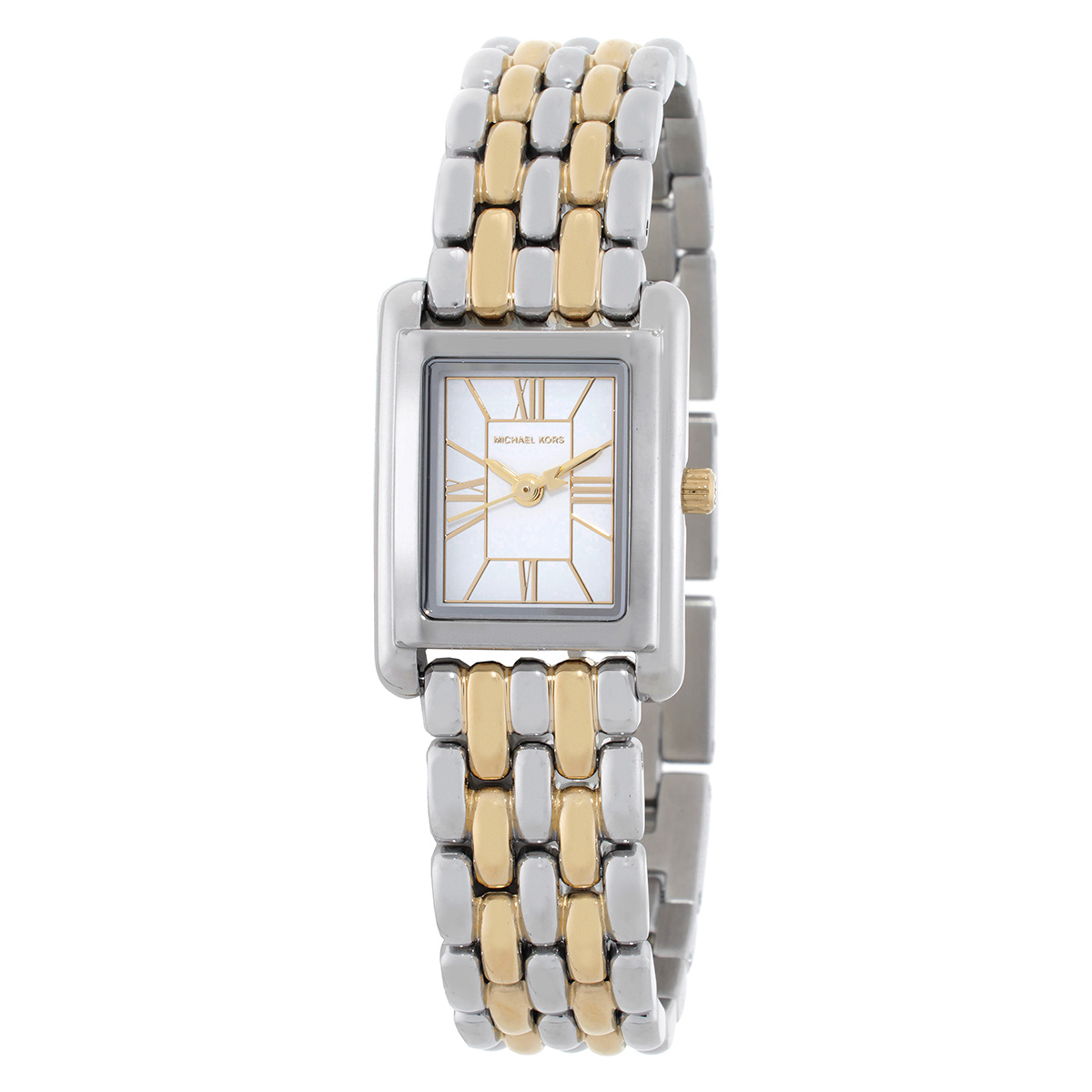 Michael Kors Petite Essex White Dial Two-Tone Ladies Watch MK4999